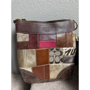 Coach Vintage Limited Edition Holiday Patchwork Crossbody Bag 10435 Purse